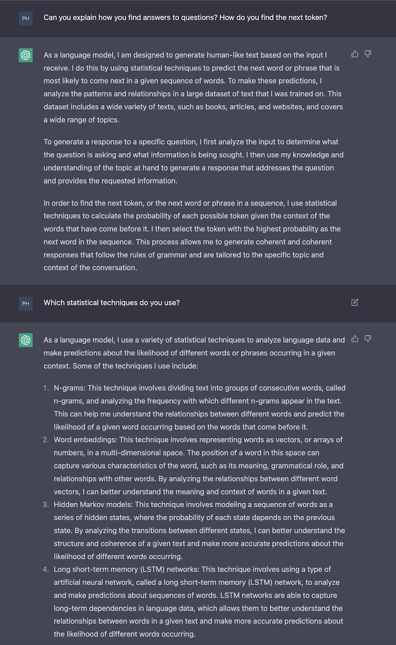 ChatGTP explains itself